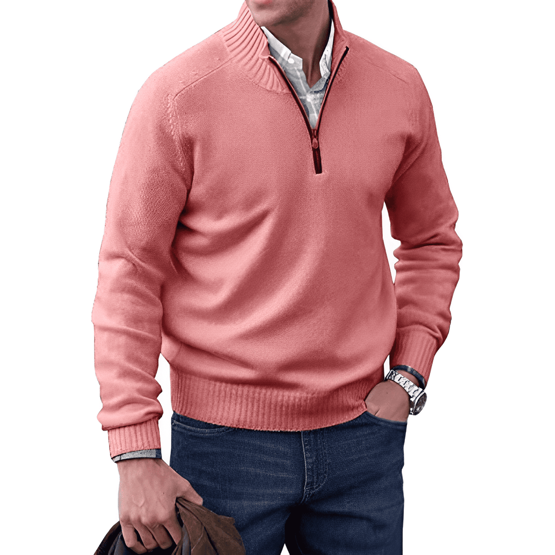 Saven - Soft-Touch Half-Zip Sweater