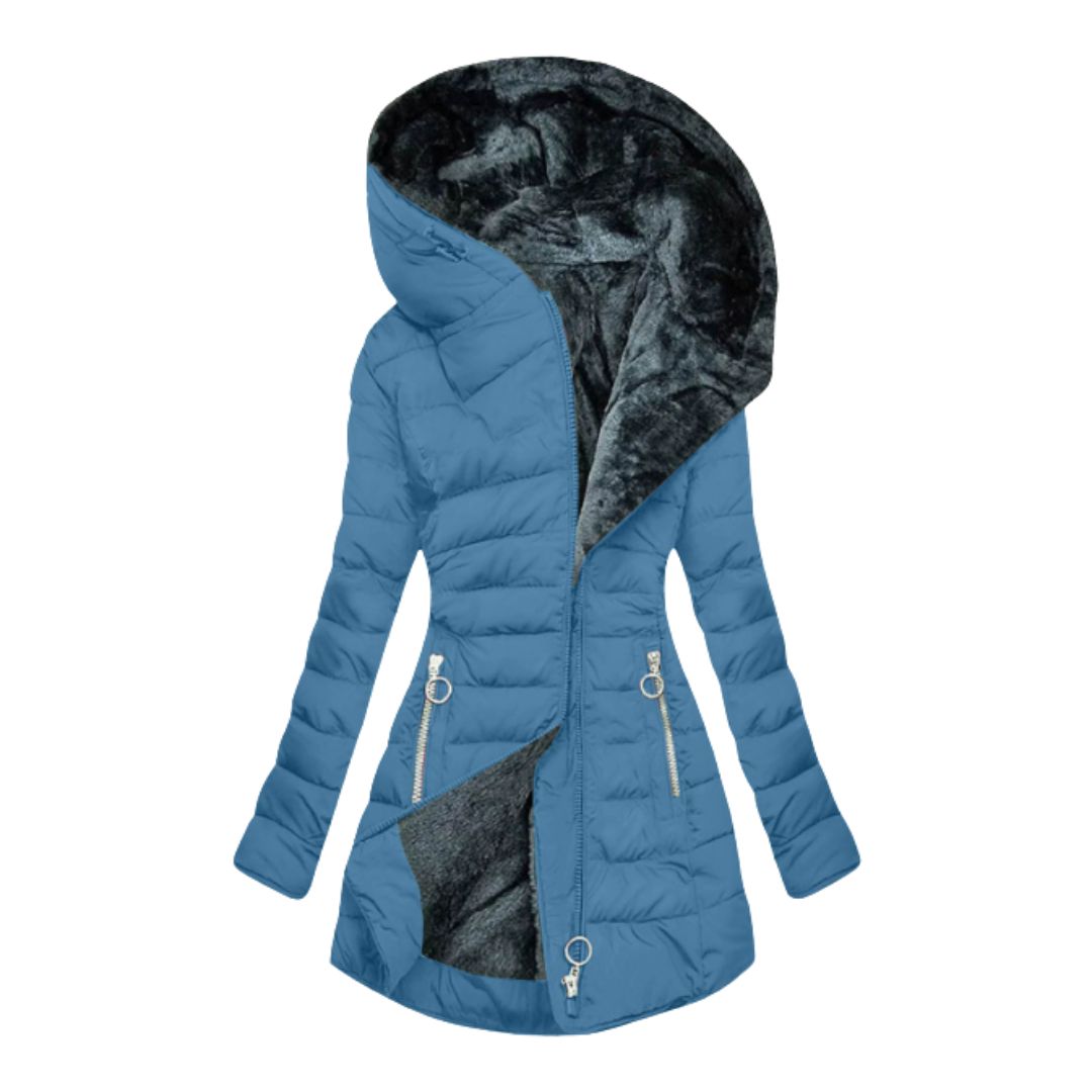 Leni - Warm Lined Hooded Puffer Coat