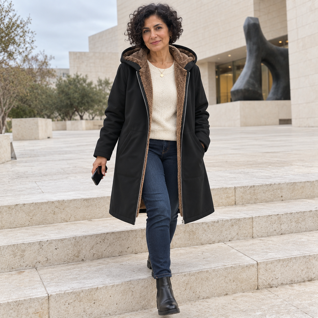 Nadja - Hooded Longline Coat