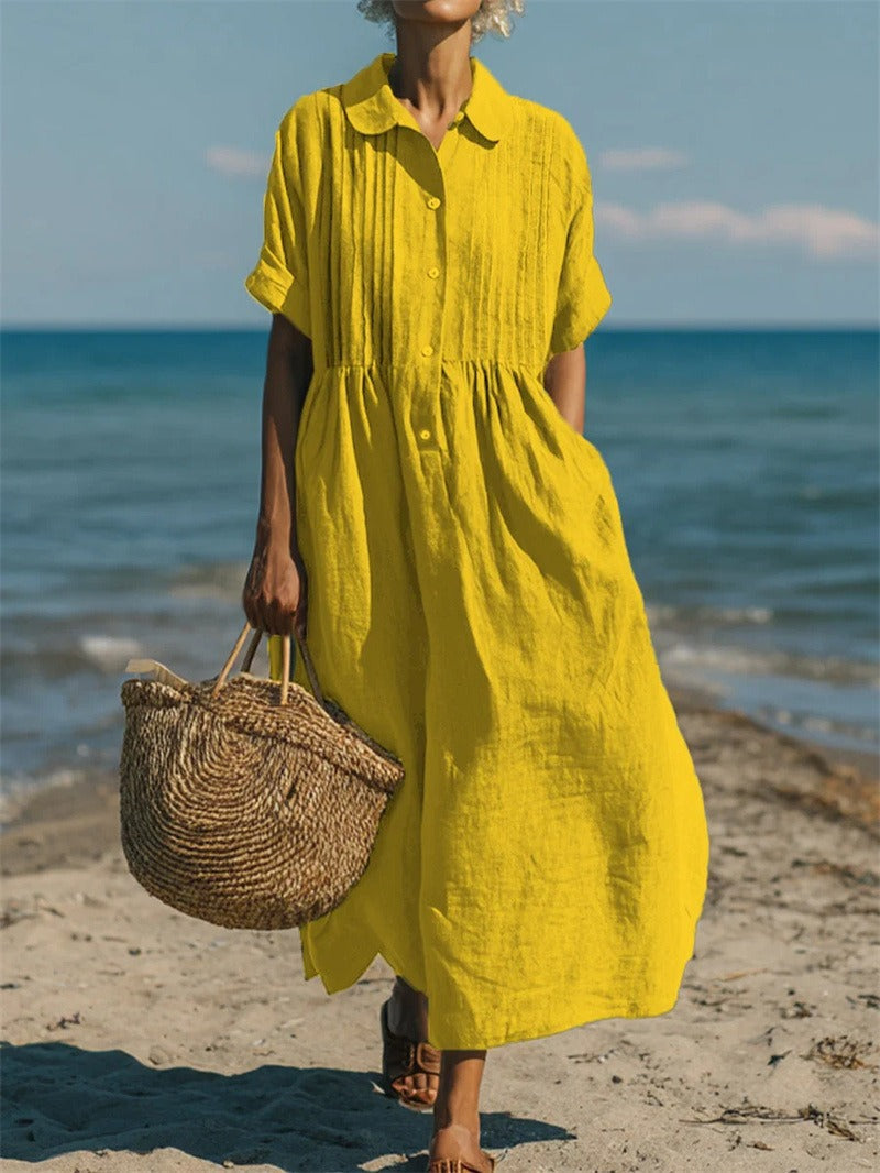 Galilea - Breezy Button-Front Dress