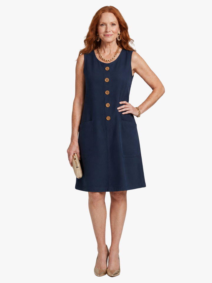 Katelin - Breezy Button-Front Summer Dress