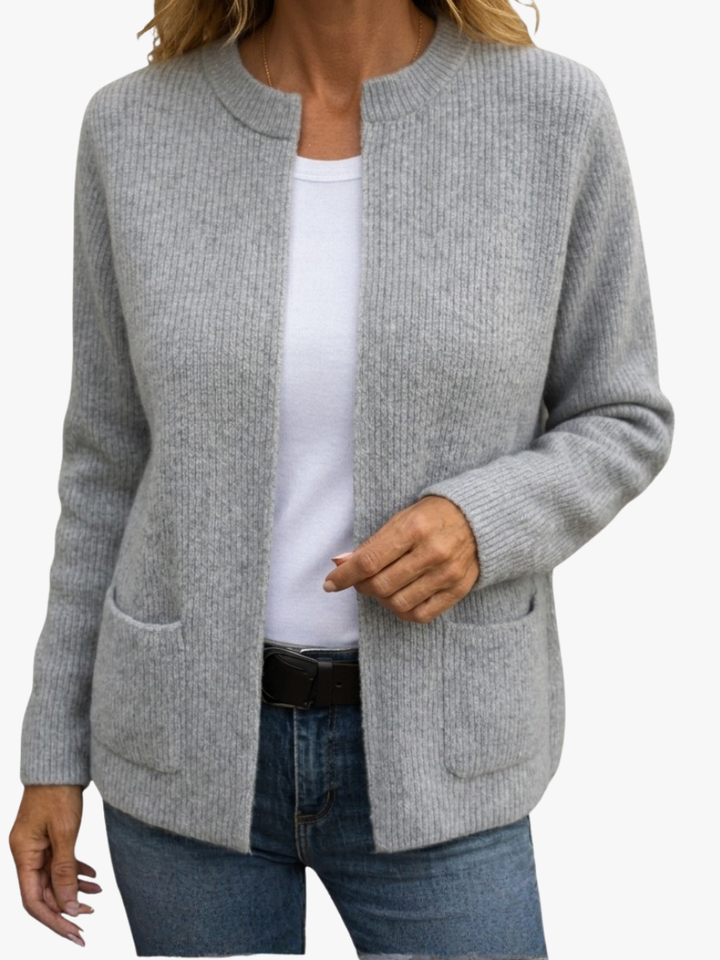 Sylverine - Open Front Pocket Knit Cardigan