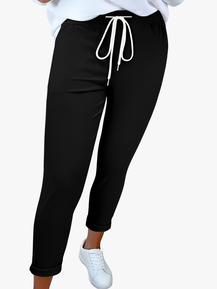 Tansy - Tailored Stretch Drawstring Trousers