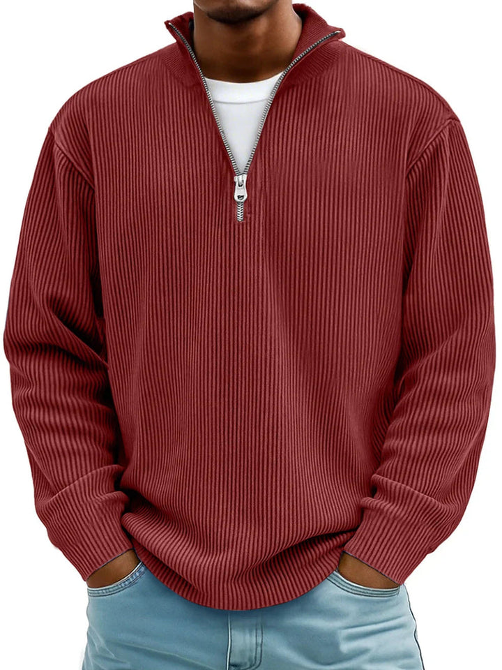 Blackden - Ribbed Half-Zip Sweater