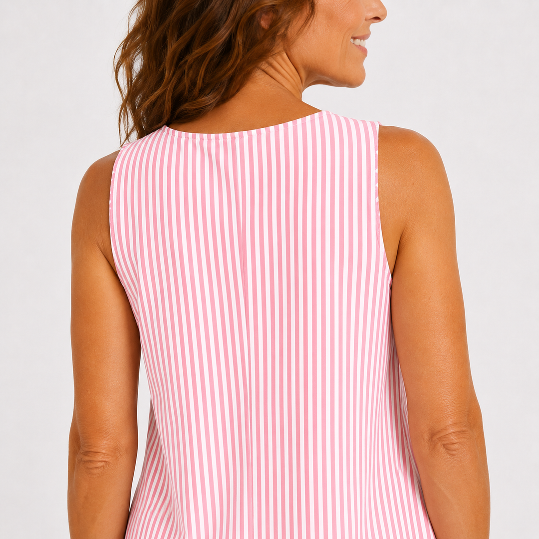 Jolina - Soft-Touch Striped Sundress