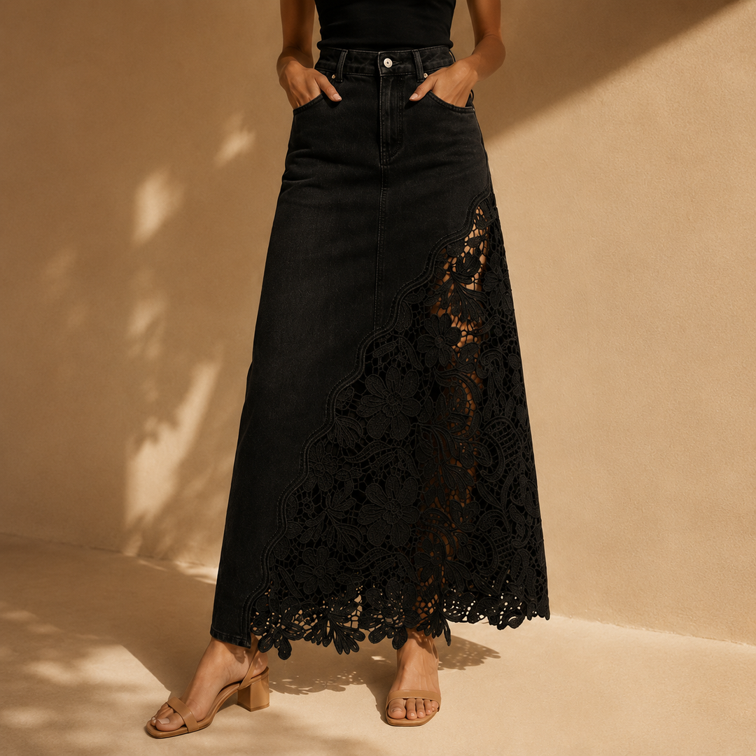 Faelyn - Elegant High-Waisted Maxi Skirt