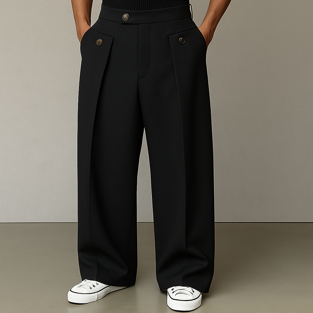 Raliyah - Soft-Touch Pleated Trousers