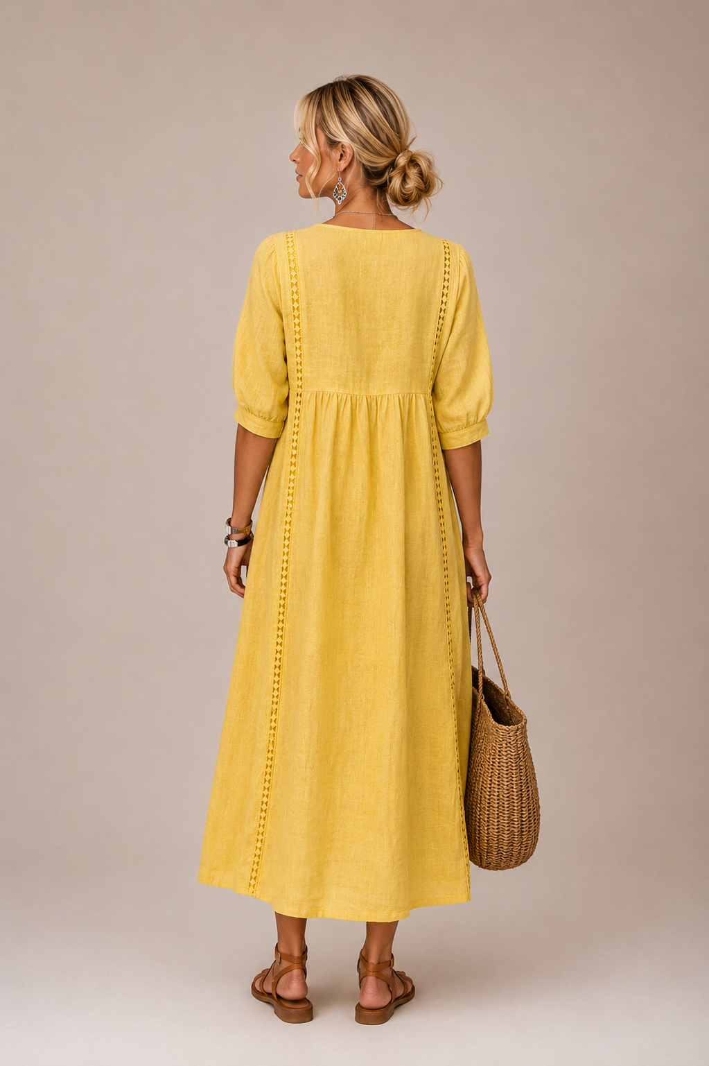 Serenia - Lightweight Lace-Trim Blouse