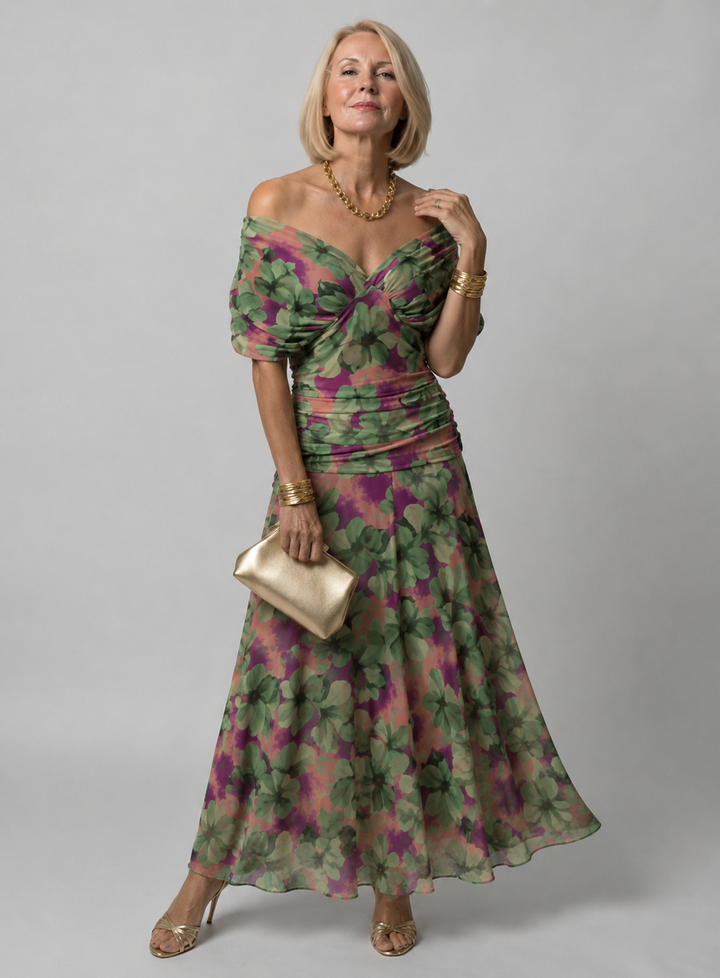 Galatea - Lightweight Off-Shoulder Midi Dress