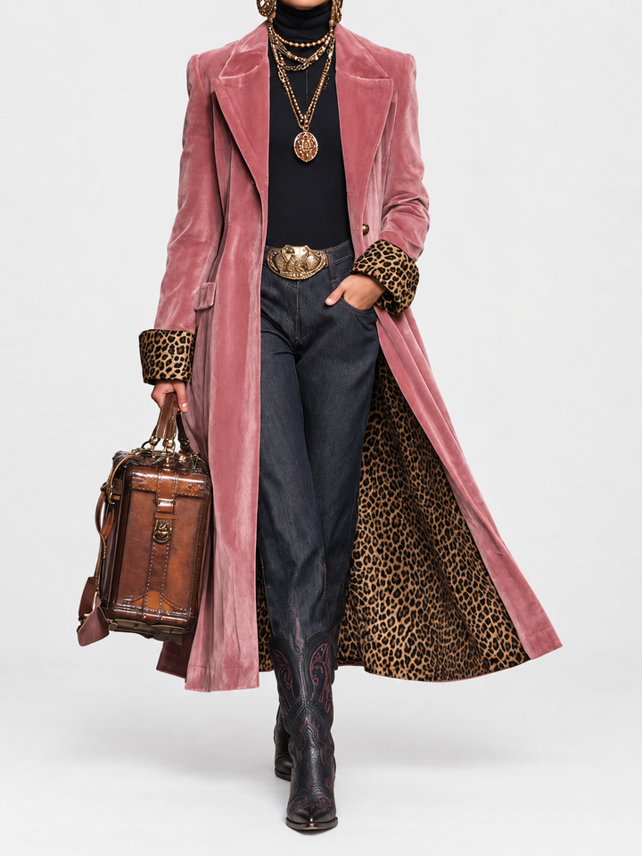Adalie - Soft-Touch Long Tailored Coat