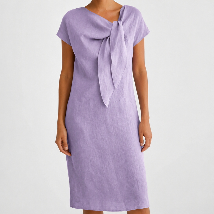 Elissara - Airy Bow-Neck Dress