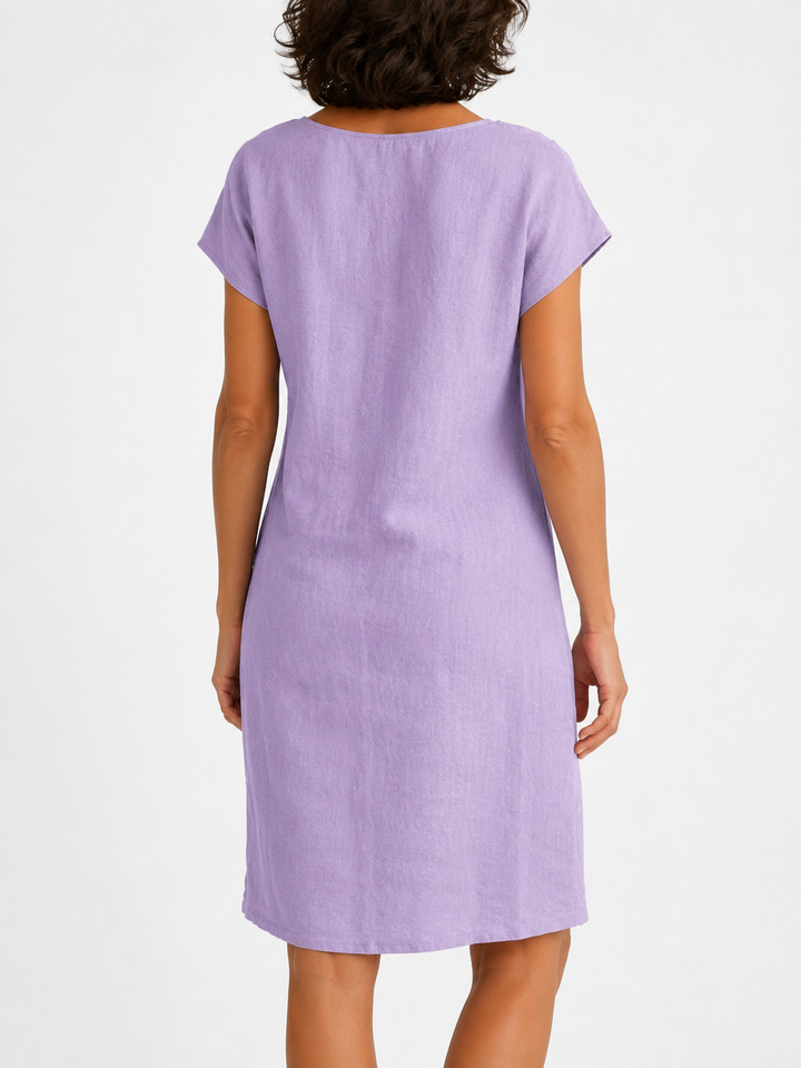 Elissara - Airy Bow-Neck Dress