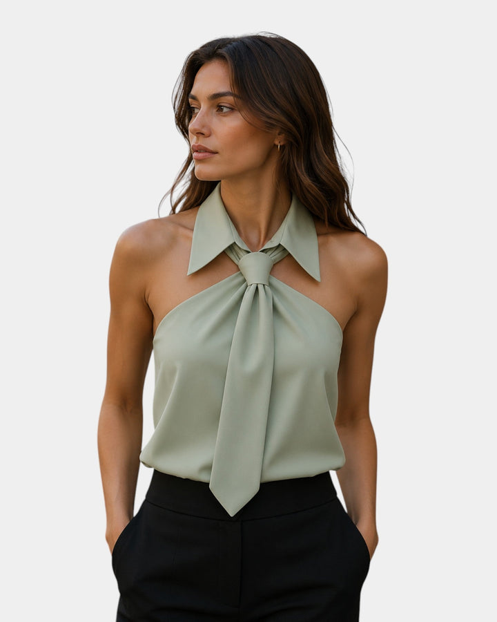 Piper - Elegant Halter-Neck Blouse