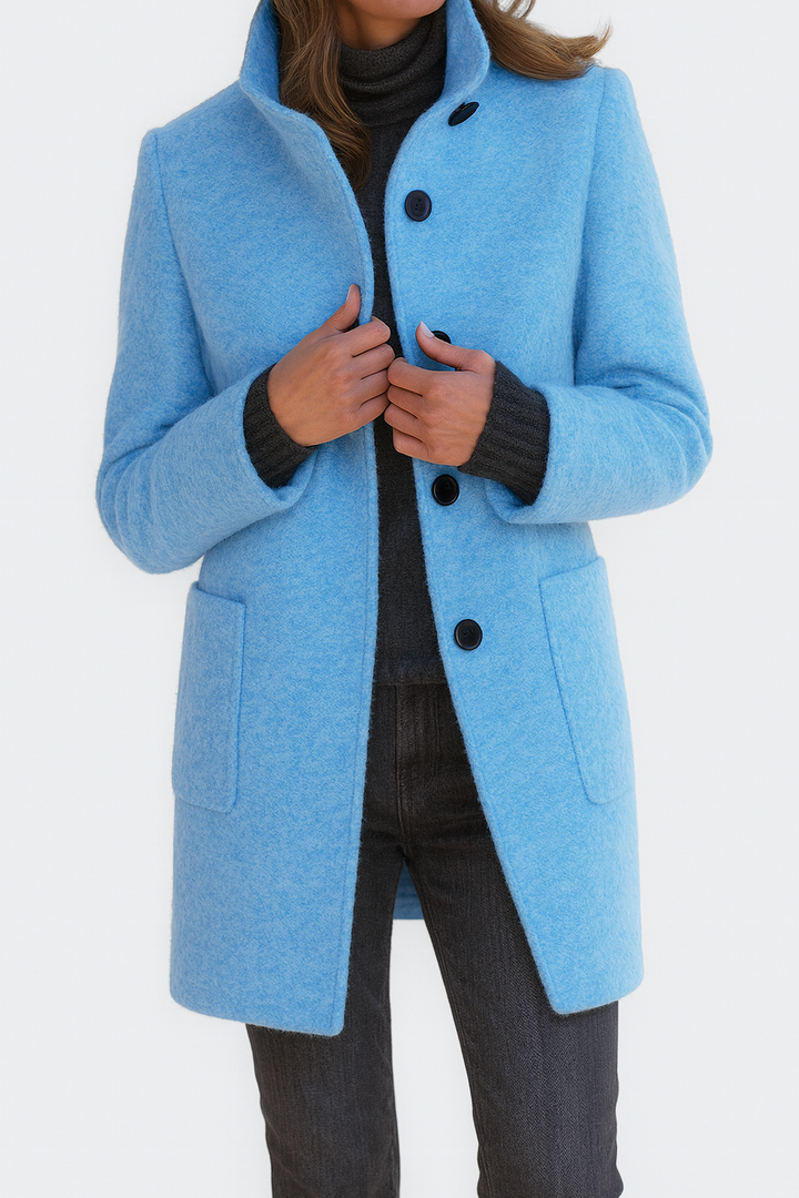 Jessa - Mid-Length Button Coat