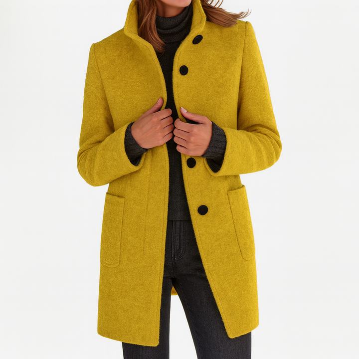 Jessa - Mid-Length Button Coat