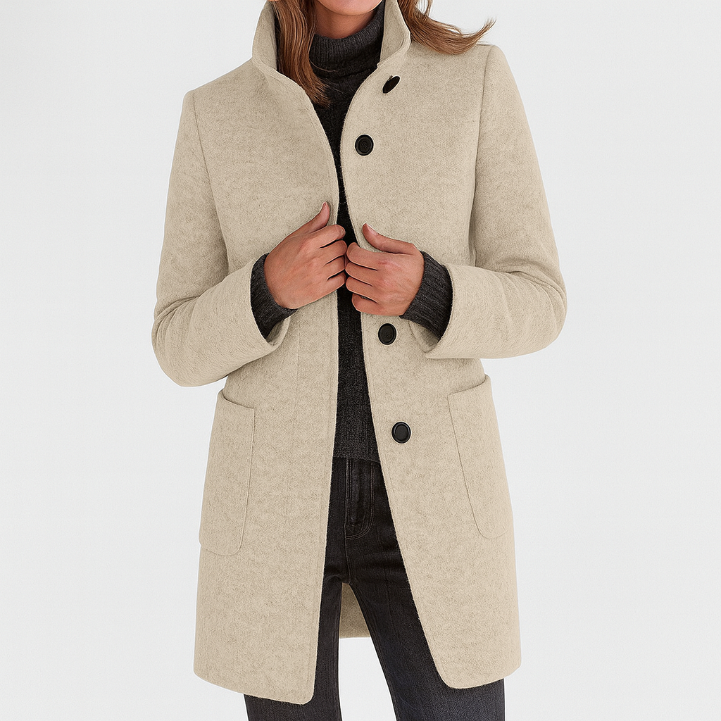 Jessa - Mid-Length Button Coat