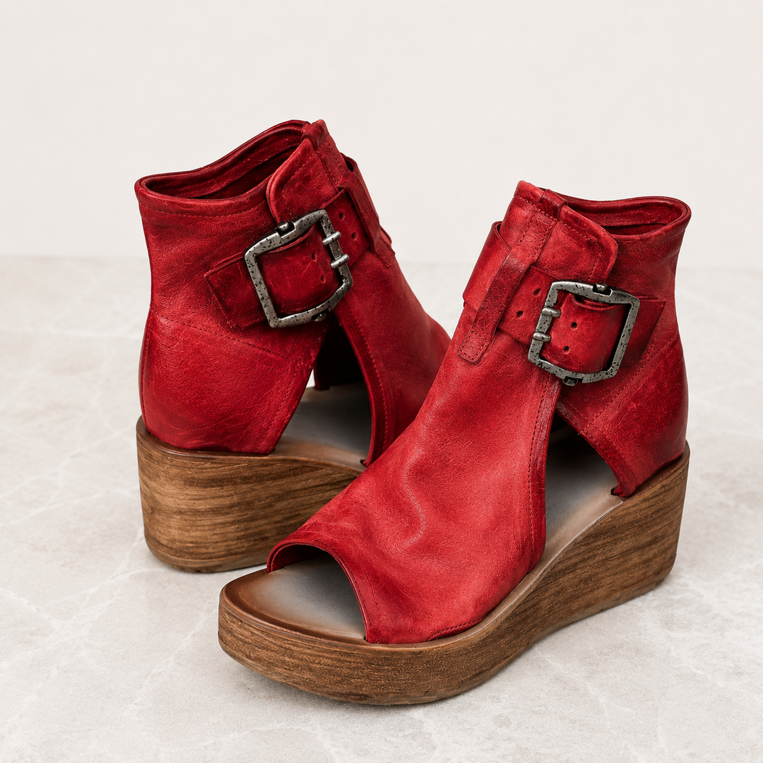 Alarise - Cushioned Wedge Sandals