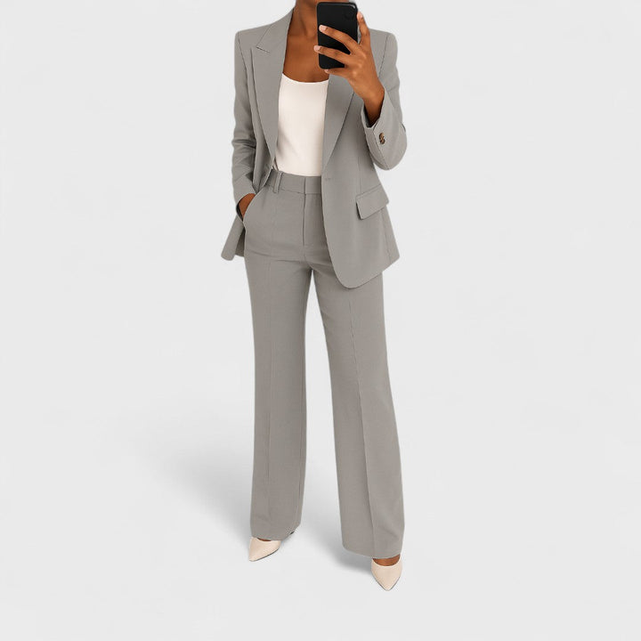 Estevia - Tailored Single Button Trouser Set
