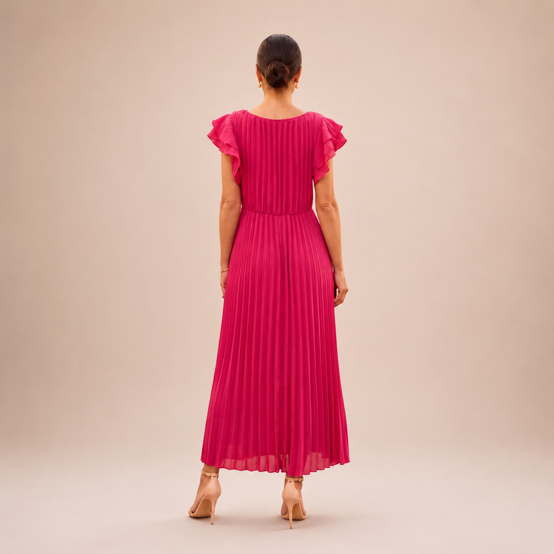 Novalie - Fluid Pleated Maxi Dress