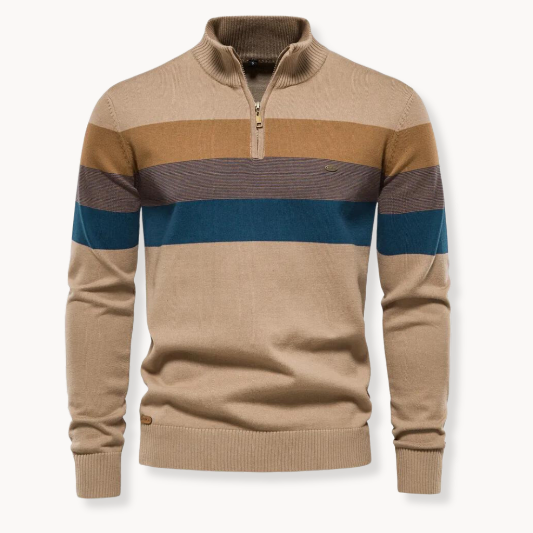 Sylvar - Stretch-Knit Quarter-Zip Sweater