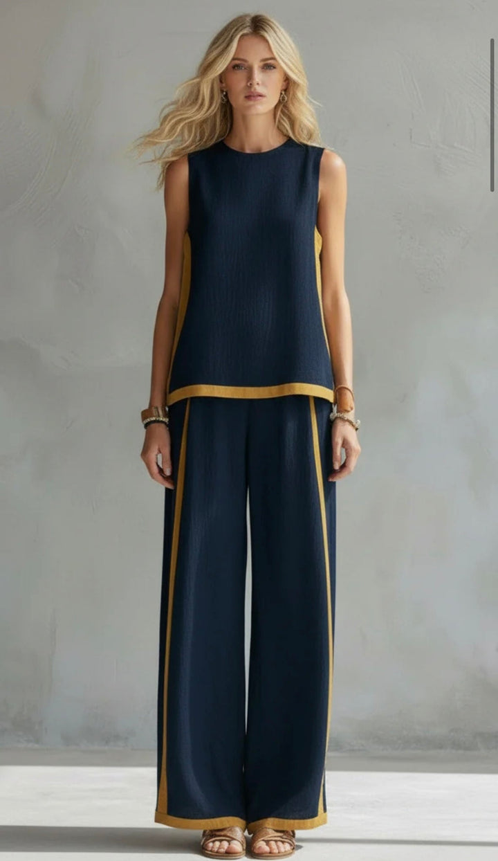 Quella - Fluid Top & Trousers Set