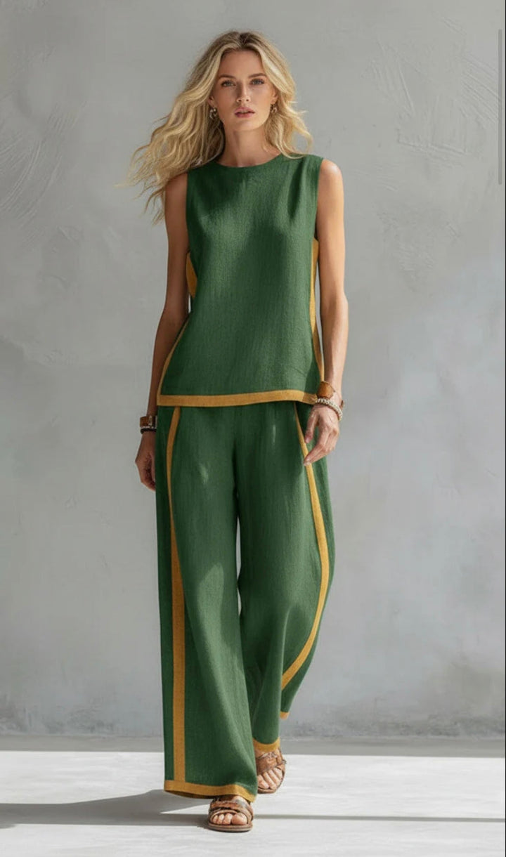 Quella - Fluid Top & Trousers Set
