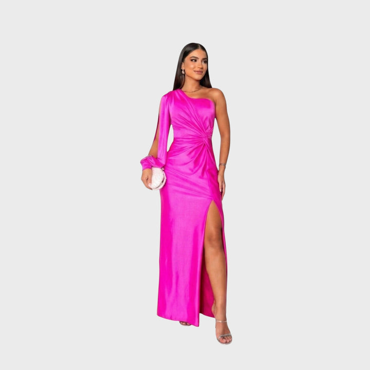 Ellivia - Soft-Touch One-Shoulder Evening Gown
