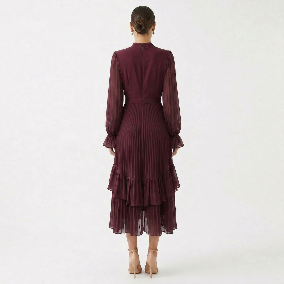 Kiana - Sculptural Pleated Evening Dress