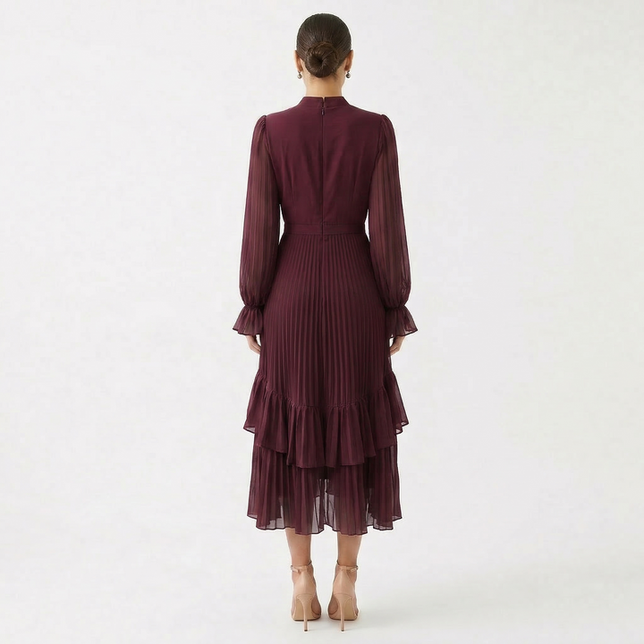 Kiana - Sculptural Pleated Evening Dress