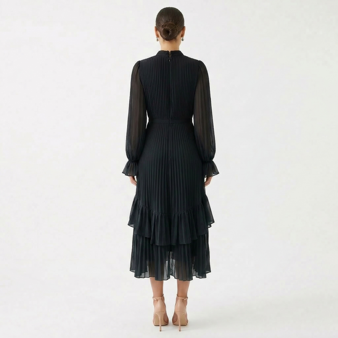Kiana - Sculptural Pleated Evening Dress