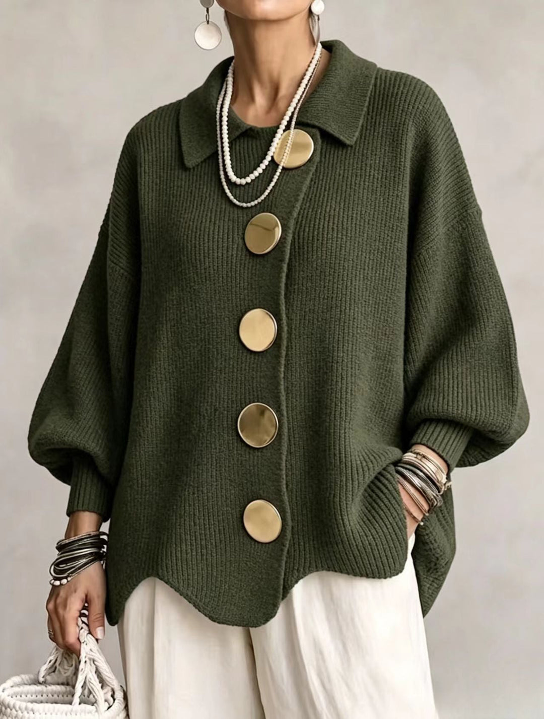 Kaelinae - Heavyweight Oversized Cardigan