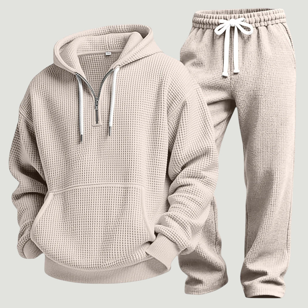 Osric - Waffle Knit Hoodie and Jogger Set