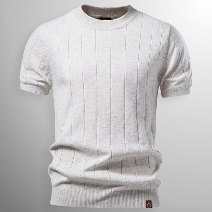 Flavian - Textured Short Sleeve T-Shirt