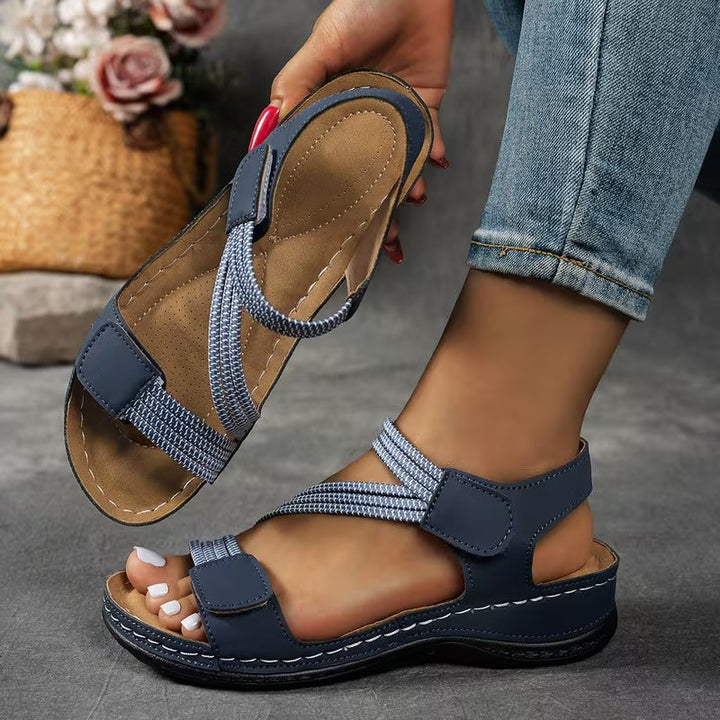 Courtney - Cross Strap Comfort Sandals