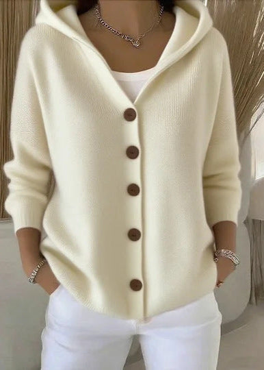 Alsira - Soft-Touch Hooded Cardigan