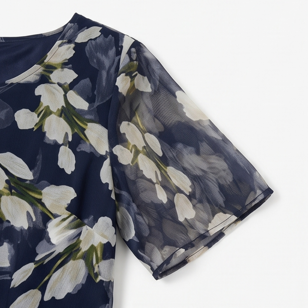 Genevora - Airy Floral Midi Dress