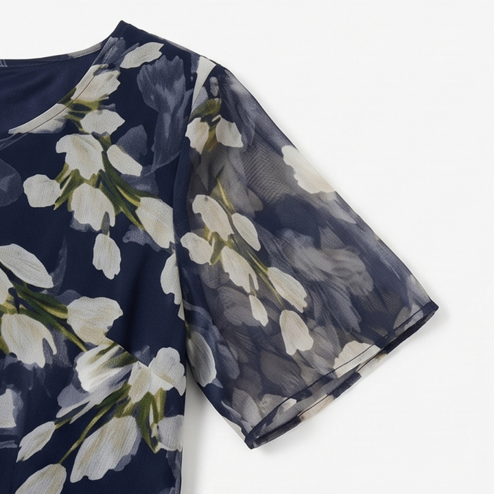 Genevora - Airy Floral Midi Dress