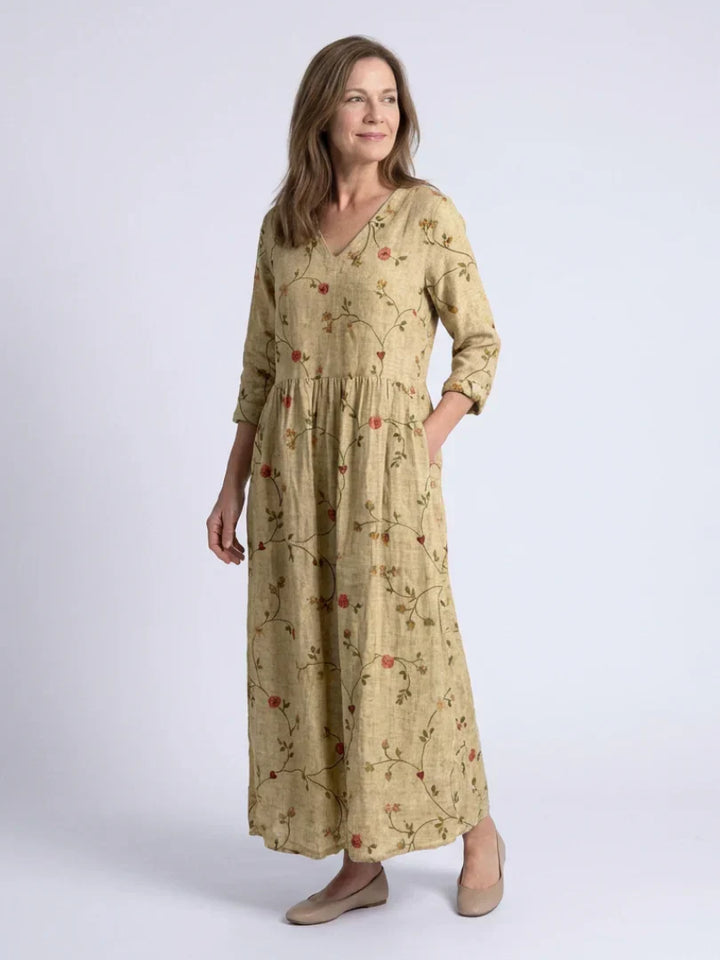 Irinae - Soft-Touch Floral Maxi Dress