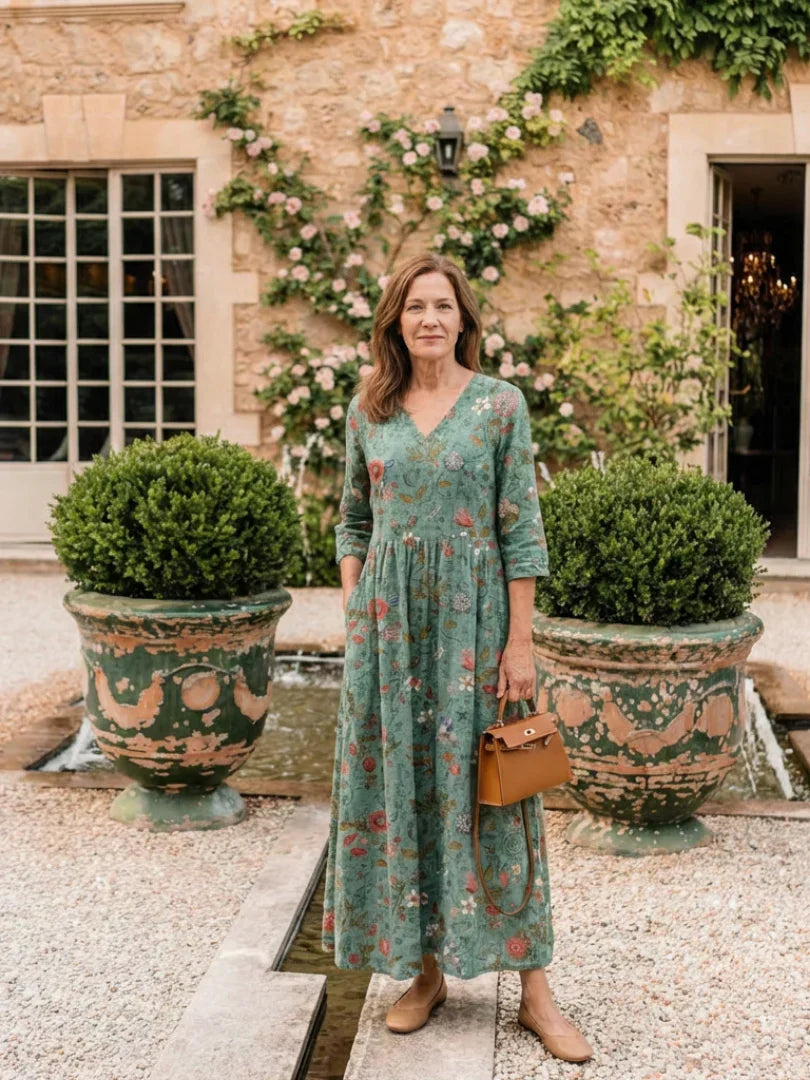 Irinae - Soft-Touch Floral Maxi Dress