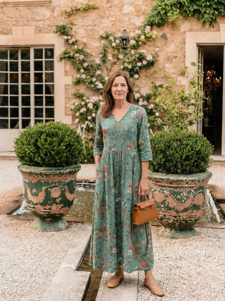 Irinae - Soft-Touch Floral Maxi Dress