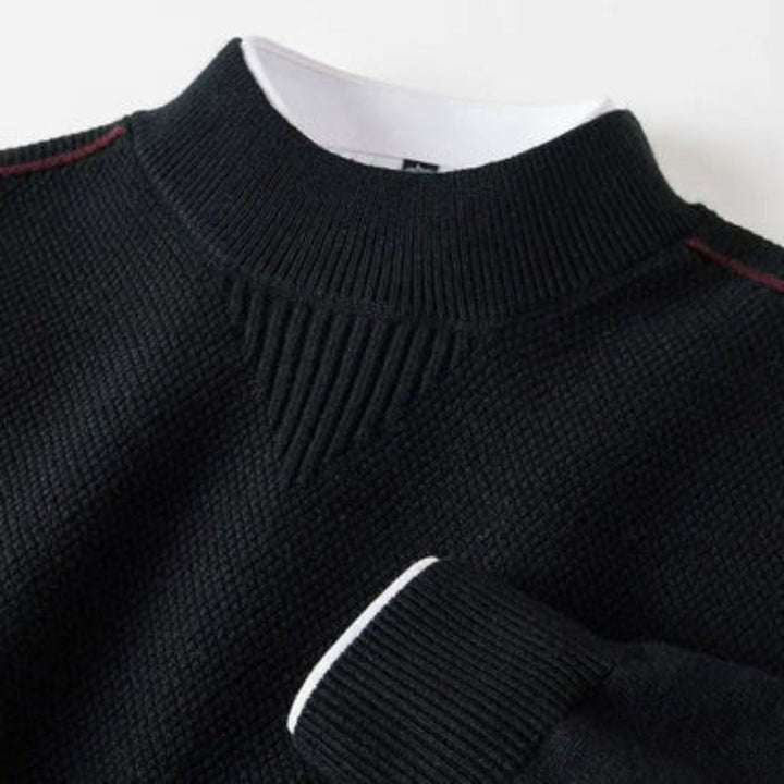 Kelvis - Textured Jacquard Turtleneck Sweater