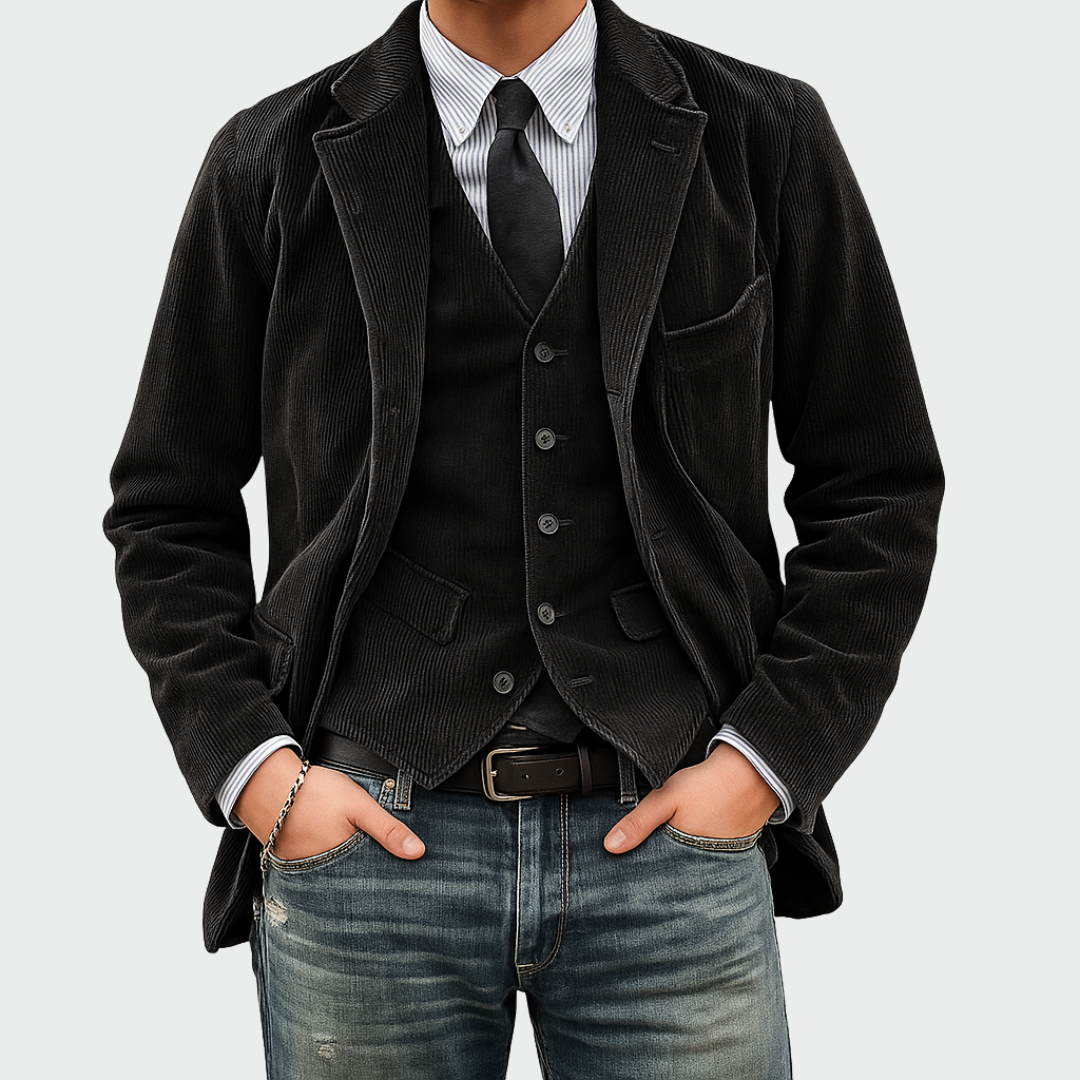 Dovian - Tailored Blazer & Waistcoat Set