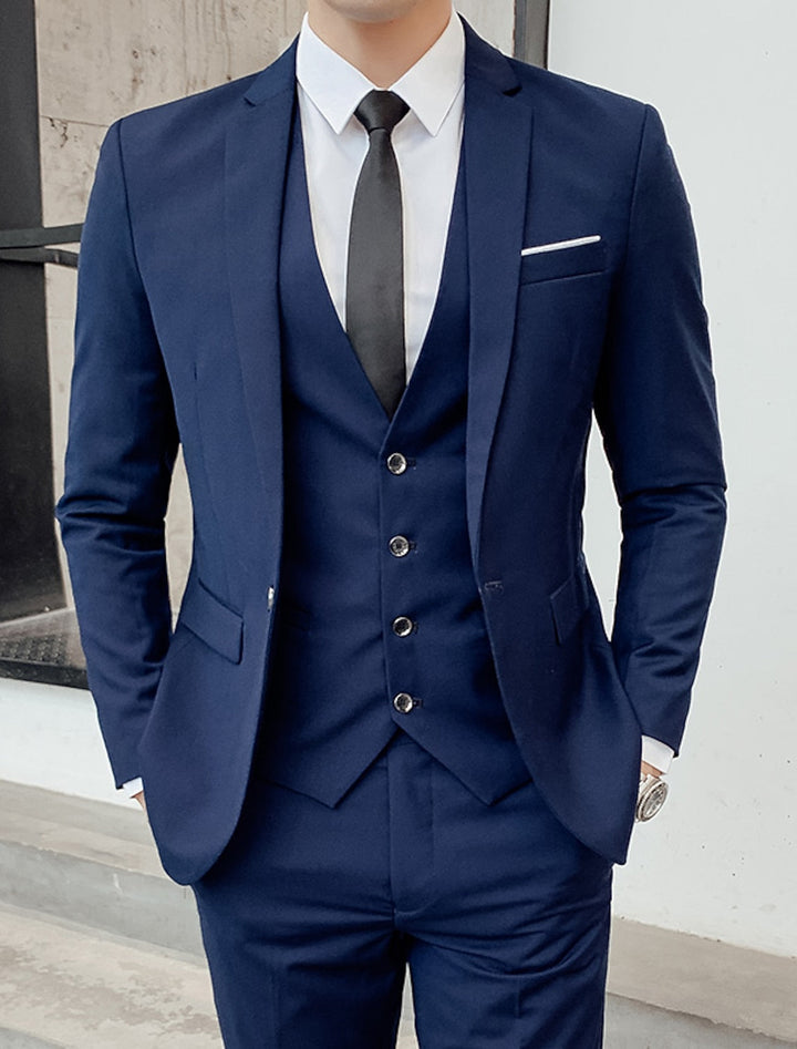 Harcourt - Tailored-Fit Three-Piece Suit