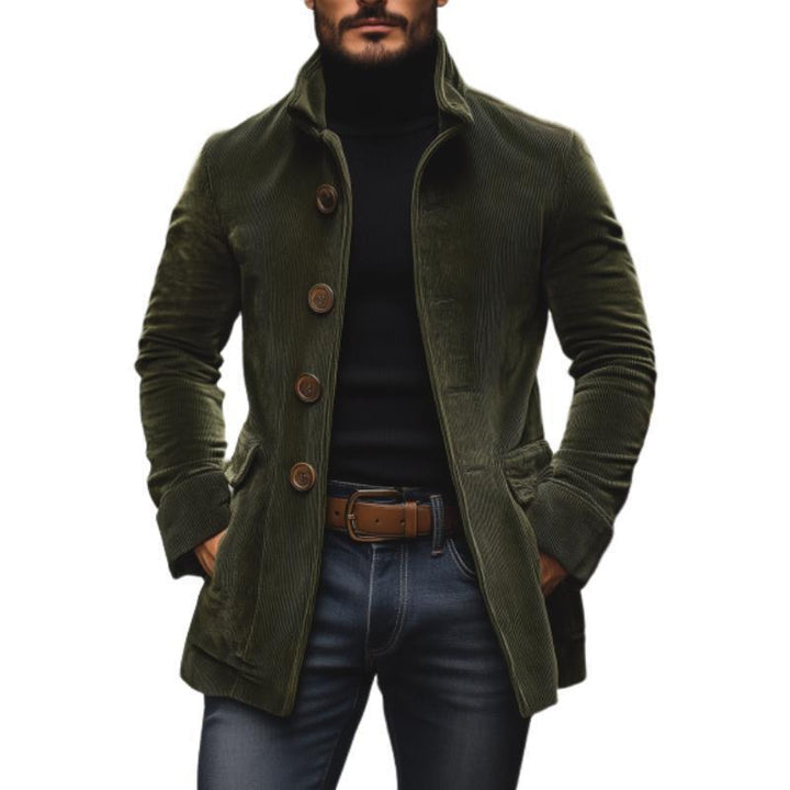 Digby - Ribbed High-Collar Jacket