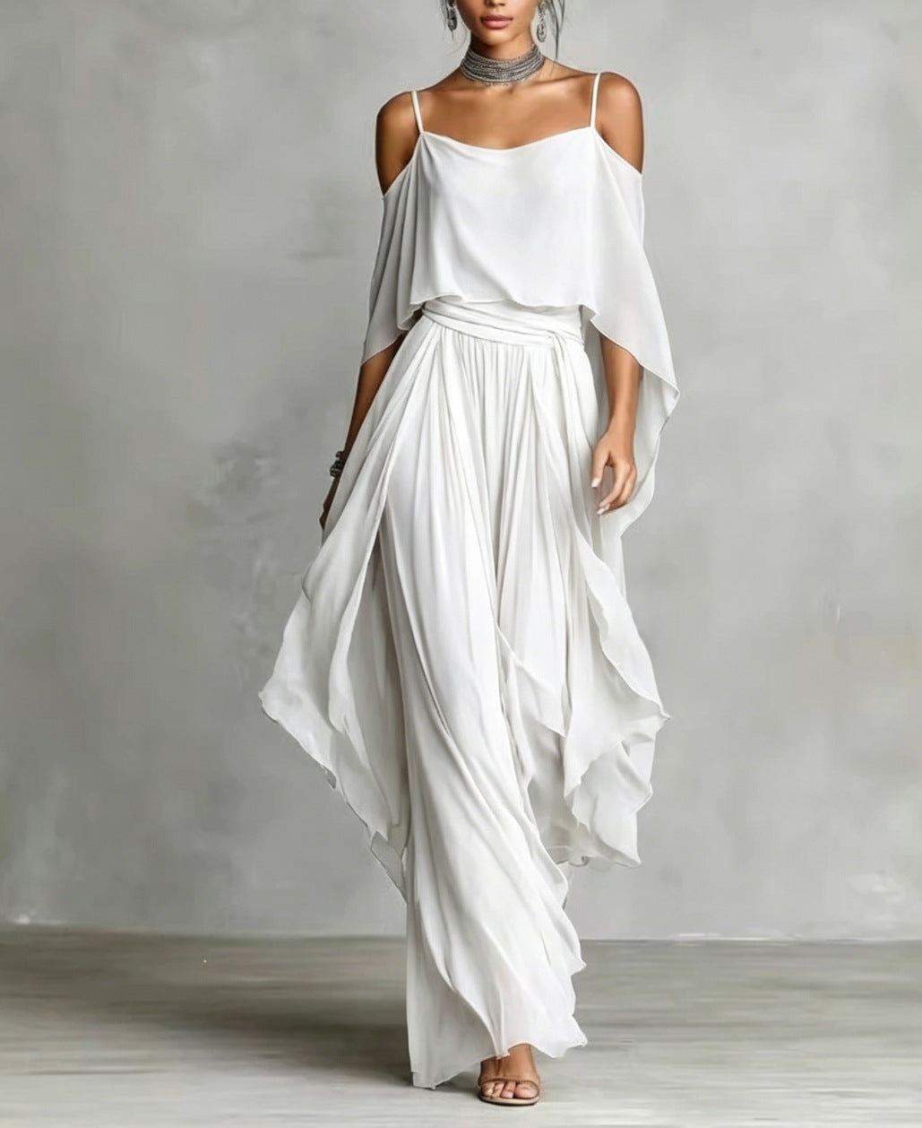 Iridessa - Airy Off-Shoulder Two-Piece Set