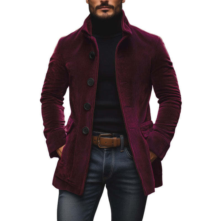 Digby - Ribbed High-Collar Jacket