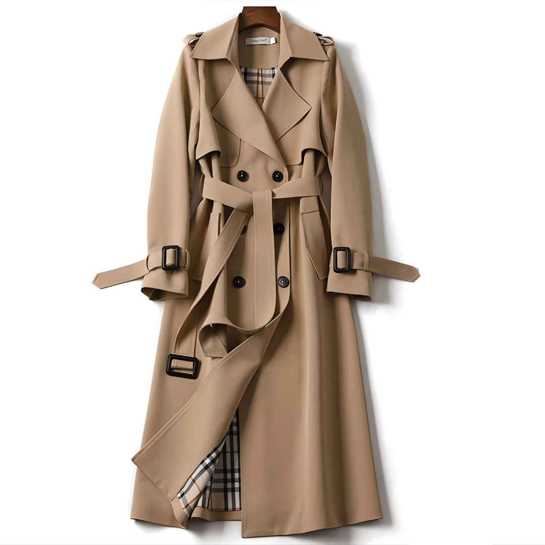 Aliki - Double-Breasted Belted Trench Coat