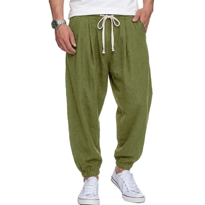Isaac - Lightweight Drawstring Trousers