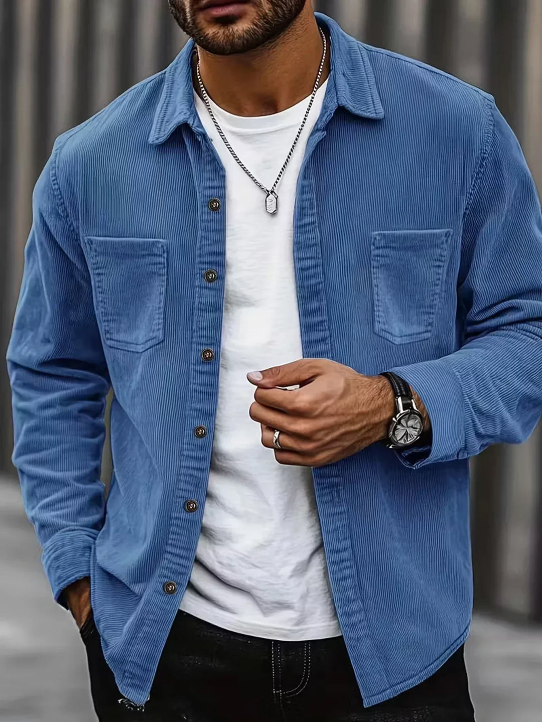 Ivaro - Textured Shirt Jacket