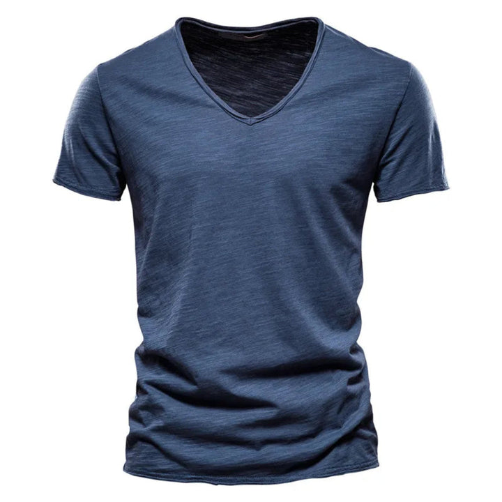 Jackson - Soft-Touch Slub V-Neck T-Shirt